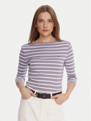 Tommy Hilfiger Bluzka WW0WW40589 Fioletowy Regular Fit
