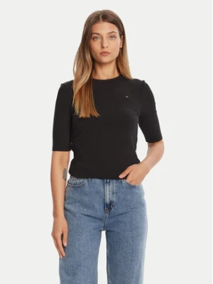 Tommy Hilfiger Bluzka WW0WW47308 Czarny Slim Fit