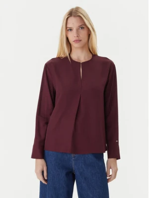 Tommy Hilfiger Bluzka WW0WW47339 Bordowy Relaxed Fit