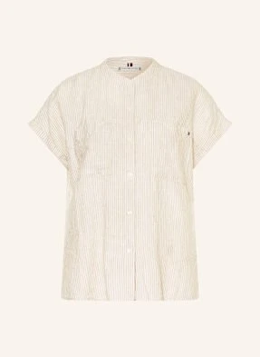 Tommy Hilfiger Bluzka Z Lnu beige