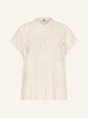 Tommy Hilfiger Bluzka Z Lnu beige