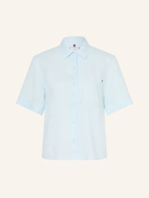 Tommy Hilfiger Bluzka Z Lnu blau