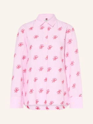 Tommy Hilfiger Bluzka Z Lnu rosa różowy