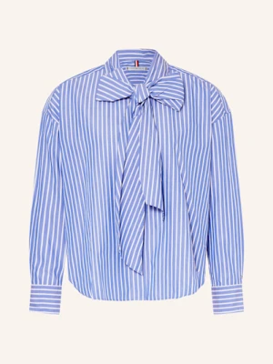 Tommy Hilfiger Bluzka Z Wiązaniem Pod Szyją blau