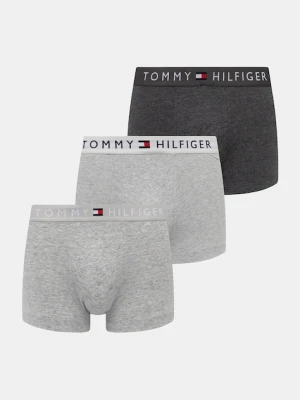 Tommy Hilfiger bokserki 3-pack męskie kolor szary UM0UM03521