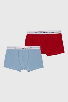 Tommy Hilfiger bokserki bawełniane dziecięce 2-pack kolor czerwony