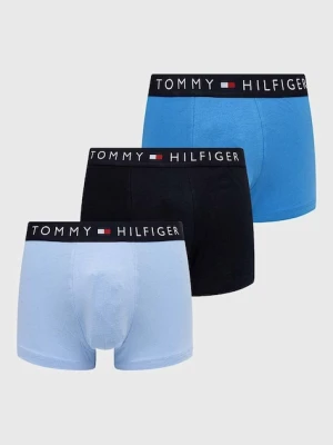 Tommy Hilfiger bokserki dopasowane męskie bawełniane z elastanem 3-pack niebieski