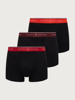 Tommy Hilfiger bokserki dopasowane męskie bawełniane z elastanem 3-pack czarny