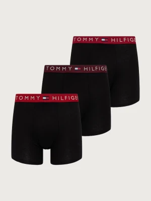 Tommy Hilfiger bokserki dopasowane męskie bawełniane z elastanem 3-pack czarny