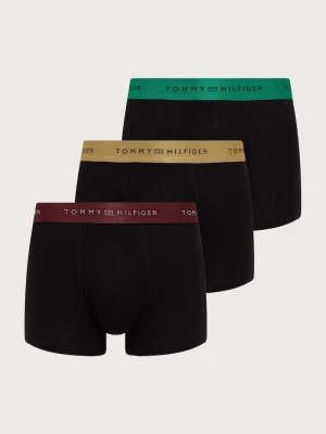Tommy Hilfiger bokserki dopasowane męskie bawełniane z elastanem 3-pack czarny