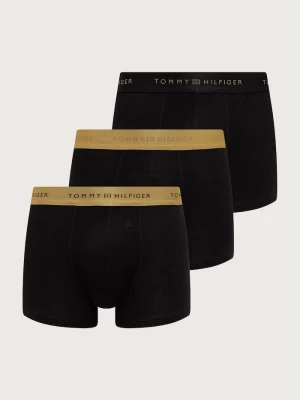 Tommy Hilfiger bokserki dopasowane męskie bawełniane z elastanem 3-pack czarny