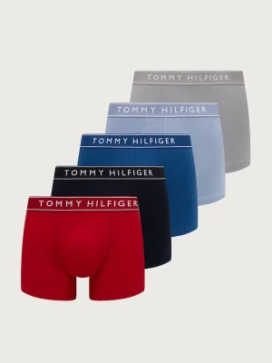 Tommy Hilfiger bokserki dopasowane męskie bawełniane z elastanem 5-pack niebieski