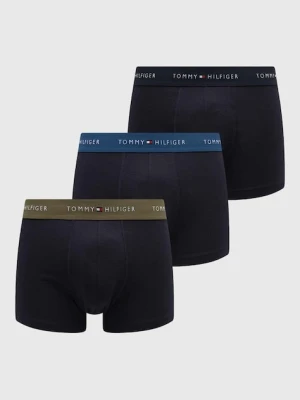 Tommy Hilfiger bokserki dopasowane męskie z bawełną 3-pack granatowy