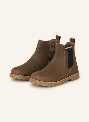 Tommy Hilfiger Botki Chelsea braun