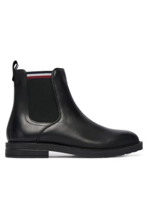 Tommy Hilfiger Botki Cleated Hilifger W FM0FM05728 Czarny