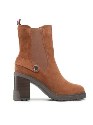 Tommy Hilfiger Botki Outdoor High Heel Boot FW0FW06739 Brązowy