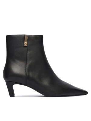 Tommy Hilfiger Botki Th Square Toe Kitten Bootie FW0FW08768 Czarny