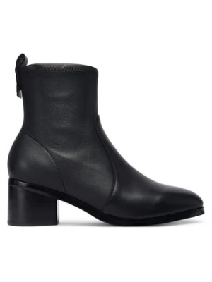 Tommy Hilfiger Botki Th Stretch Leather Bootie FW0FW08860 Czarny