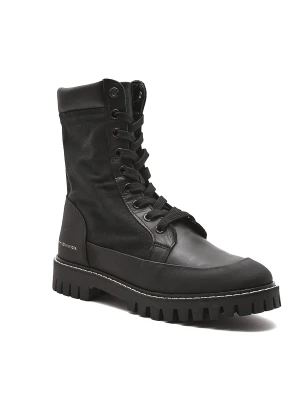 Tommy Hilfiger Botki | z dodatkiem skóry czarny