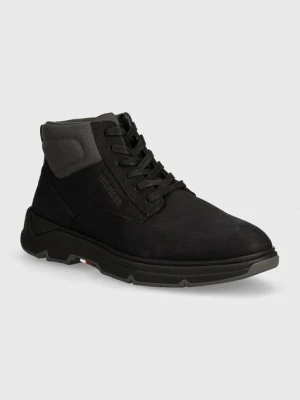Tommy Hilfiger buty HILIFGER NUBUCK HYBRID CHUKKA męskie kolor czarny FM0FM05108