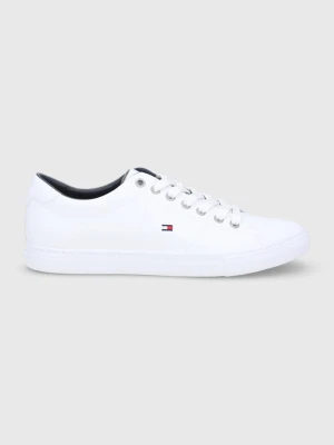 Tommy Hilfiger Buty skórzane ESSENTIAL SNEAKER LTH biały