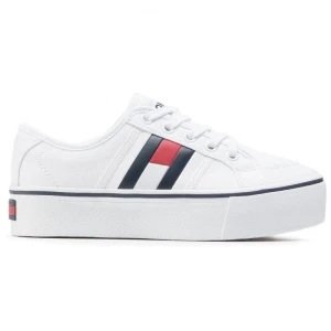 Tommy Hilfiger Buty Tommy Jeans Flatform Flag Sneaker EN0EN00944-YBR białe