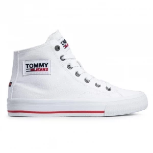 Tommy Hilfiger Buty Tommy Jeans Midcut Vulc M EN0EN01370-YBR białe