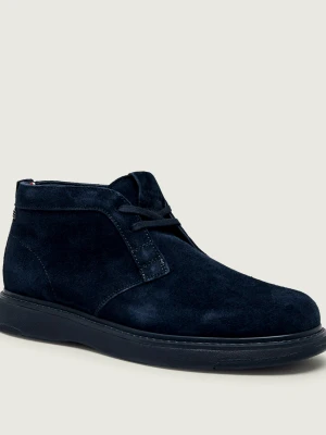 Tommy Hilfiger Buty wysokie | zamsz granatowy