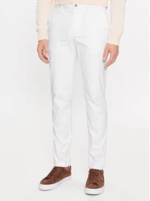 Tommy Hilfiger Chinosy Bleecker MW0MW26619 Biały Slim Fit