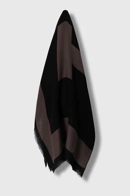 Tommy Hilfiger chusta damska kolor czarny wzorzysty AW0AW15792