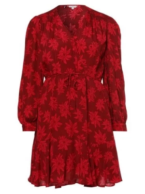 Tommy Hilfiger Curve Sukienka damska Kobiety wiskoza czerwony|wielokolorowy|wyrazisty róż wzorzysty,