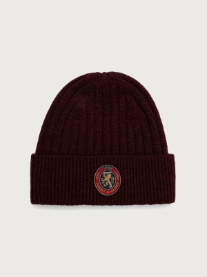 Tommy Hilfiger czapka beanie męska z wełną bordowy