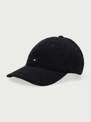 Tommy Hilfiger czapka bejsbolówka męska sztruksowa czarny