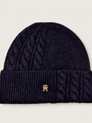 Tommy Hilfiger Czapka CHIC | z dodatkiem wełny
