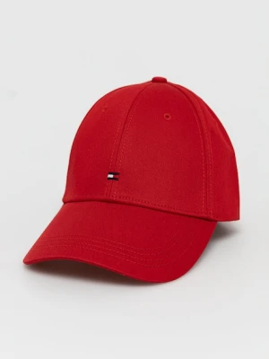 Tommy Hilfiger Czapka E367895041 kolor czerwony gładka E367895041