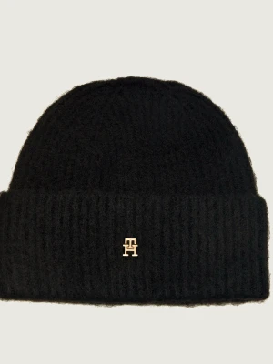 Tommy Hilfiger Czapka Elevated | z dodatkiem wełny czarny