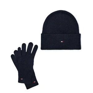 Tommy Hilfiger Czapka + rękawiczki | z dodatkiem kaszmiru