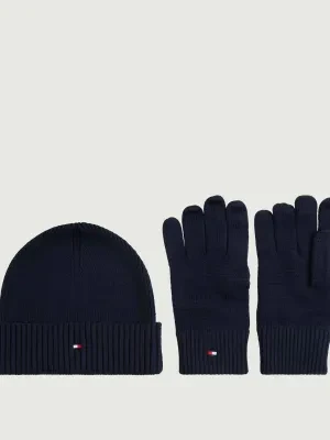 Tommy Hilfiger Czapka + rękawiczki | z dodatkiem kaszmiru