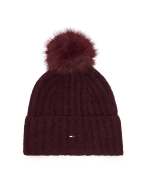Tommy Hilfiger Czapka Th Flag AW0AW19330 Bordowy