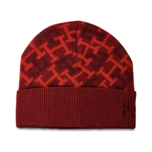 Tommy Hilfiger Czapka TH MONOGRAM | z dodatkiem wełny i kaszmiru