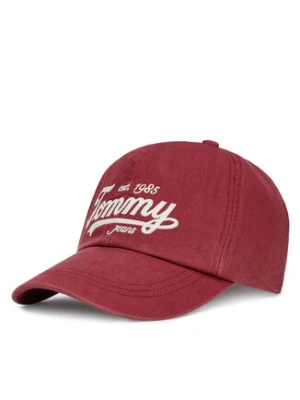 Tommy Hilfiger Czapka z daszkiem Archive Script AM0AM13550 Czerwony