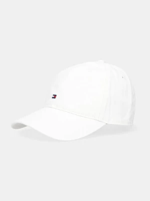 Tommy Hilfiger czapka z daszkiem bawełniana kolor biały AM0AM13426