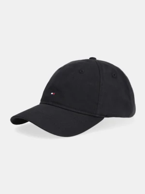 Tommy Hilfiger czapka z daszkiem bawełniana kolor czarny AW0AW17781