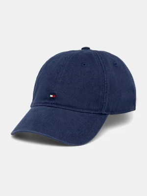 Tommy Hilfiger czapka z daszkiem bawełniana kolor granatowy AM0AM13426