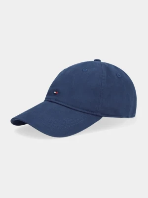 Tommy Hilfiger czapka z daszkiem bawełniana kolor granatowy gładka AM0AM12531