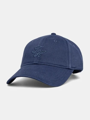 Tommy Hilfiger czapka z daszkiem bawełniana kolor granatowy z aplikacją AW0AW17489