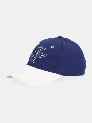 Tommy Hilfiger czapka z daszkiem damska bawełniana granatowy