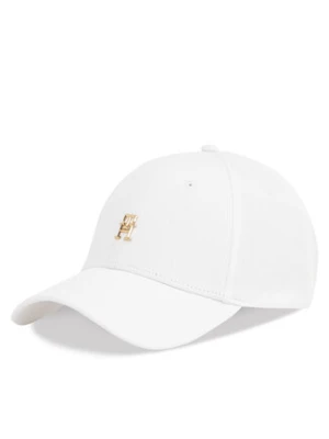 Tommy Hilfiger Czapka z daszkiem Elevated Chic Cap AW0AW17128 Biały