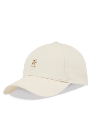 Tommy Hilfiger Czapka z daszkiem Elevated Chic Cap AW0AW17128 Écru