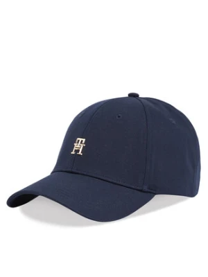 Tommy Hilfiger Czapka z daszkiem Elevated Chic Cap AW0AW17128 Granatowy